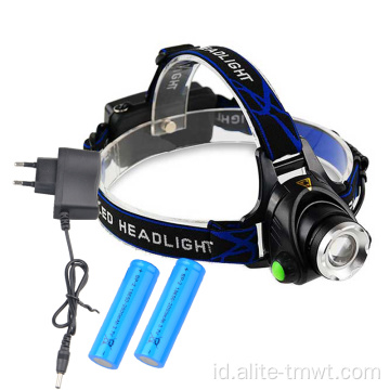 Headlamp rechargeable berkemah tinggi